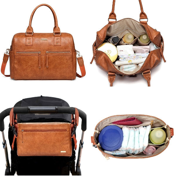 Adele Nappy Bag Carry All Pu Leather Online Australia