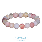 Bracelet anti stress - opale rose - lithothérapie