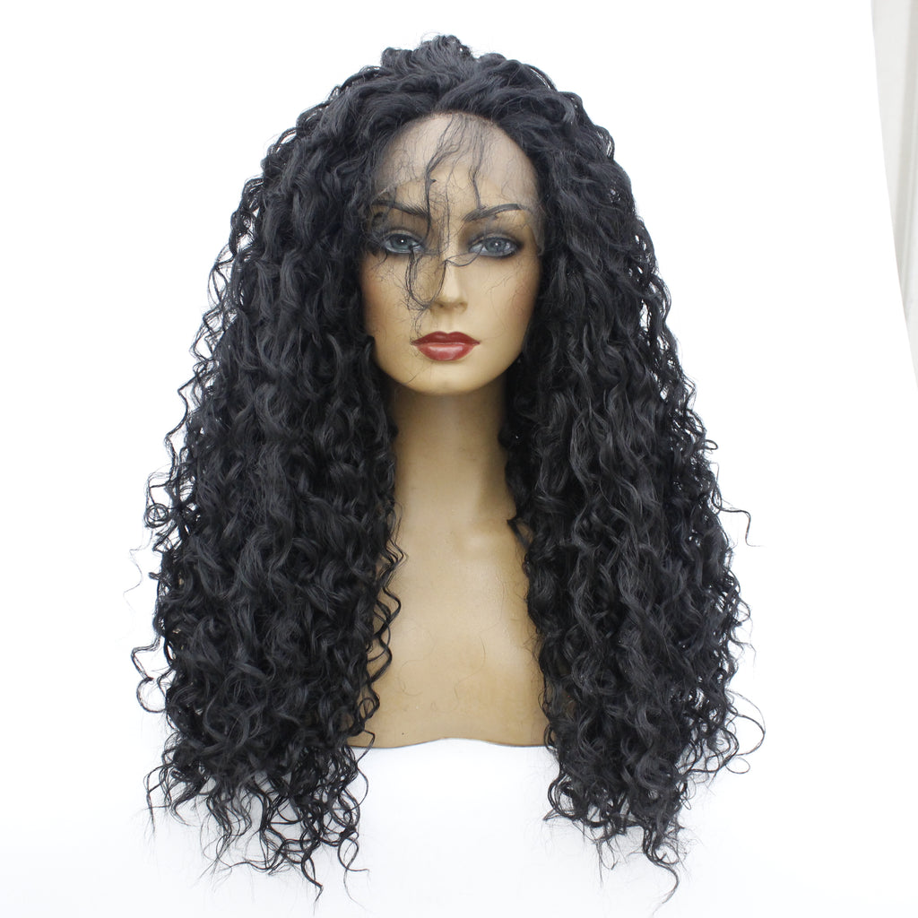 long curly synthetic wigs