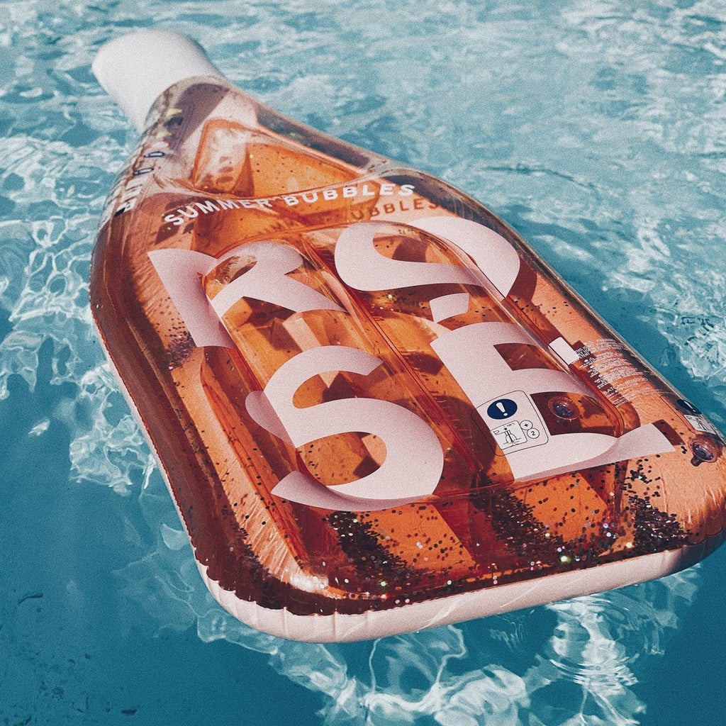 Rose Bottle Lie-On Pool Float