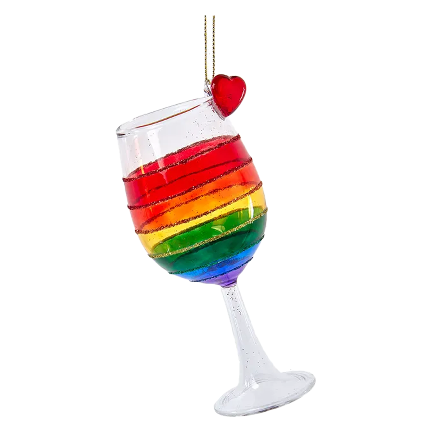 Pride Alcohol Glass Ornament - Wine - Just Fabulous Palm Springs product image