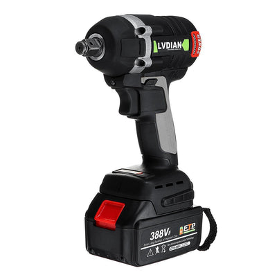 388VF 630N.m Max Brushless Impact Wrench Li-ion Battery Brushless Motor Electric Wrench Power Tool - Trendha