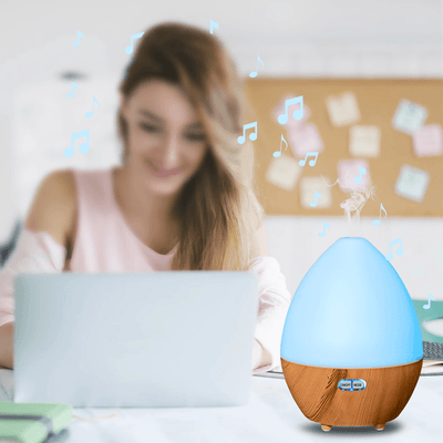 ELE BK-BX05 450Ml Bluetooth 4.1 Music Player Aroma Diffuser Humidifier App Control with Colorful Lights Mist Maker - Trendha
