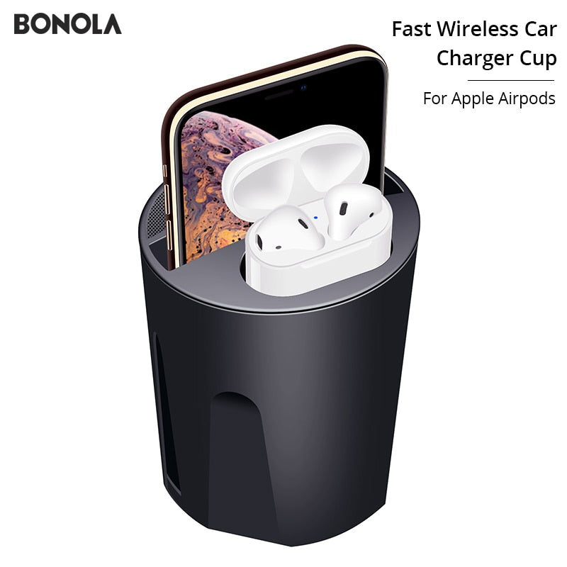 Apple iPhone, Airpods Car Cup Holder Charger | Affordable Chargers