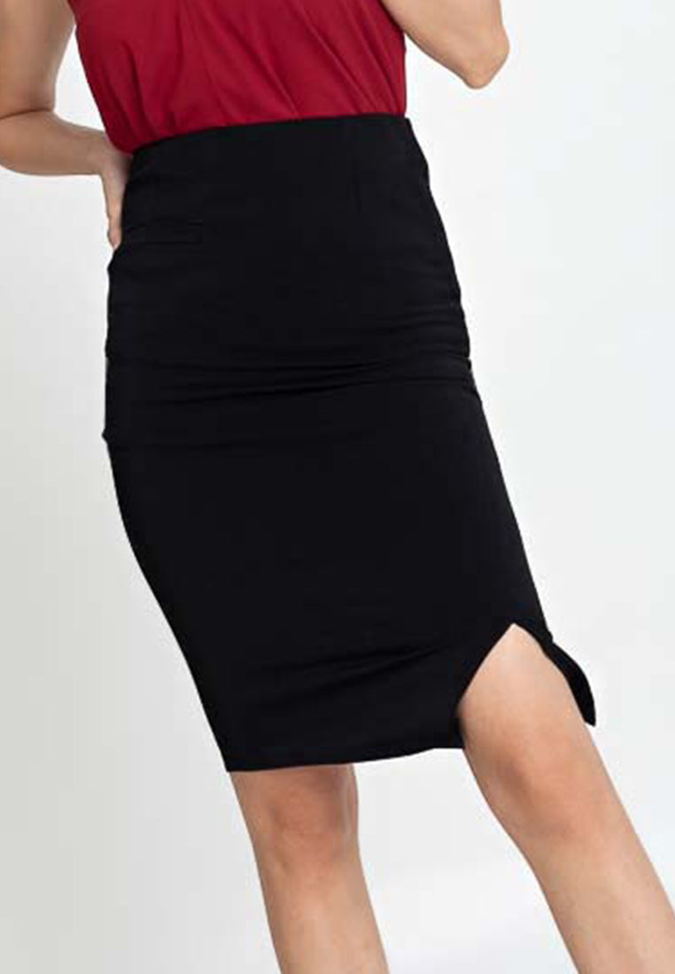 TYRA Pencil Skirt with Slit – badomoda