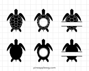 Download Turtle Monogram Svg Pineapple Svg