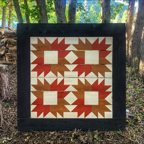 Carolina Lily Barn Quilt on Western Red Cedar 