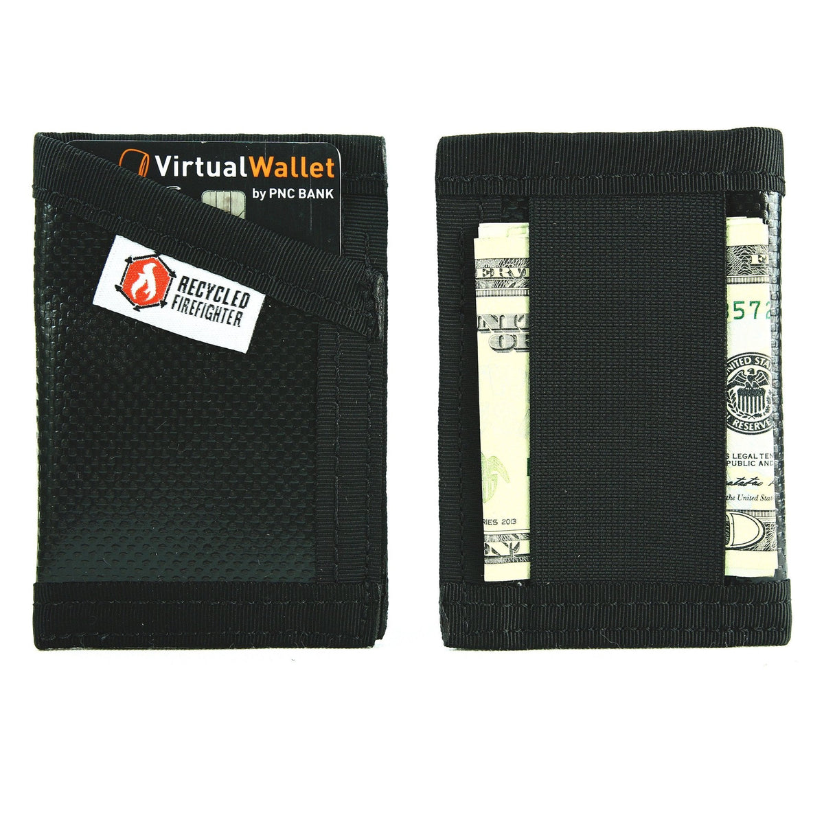 Repurposed Credit Card Wallet by Recycled Firefighter