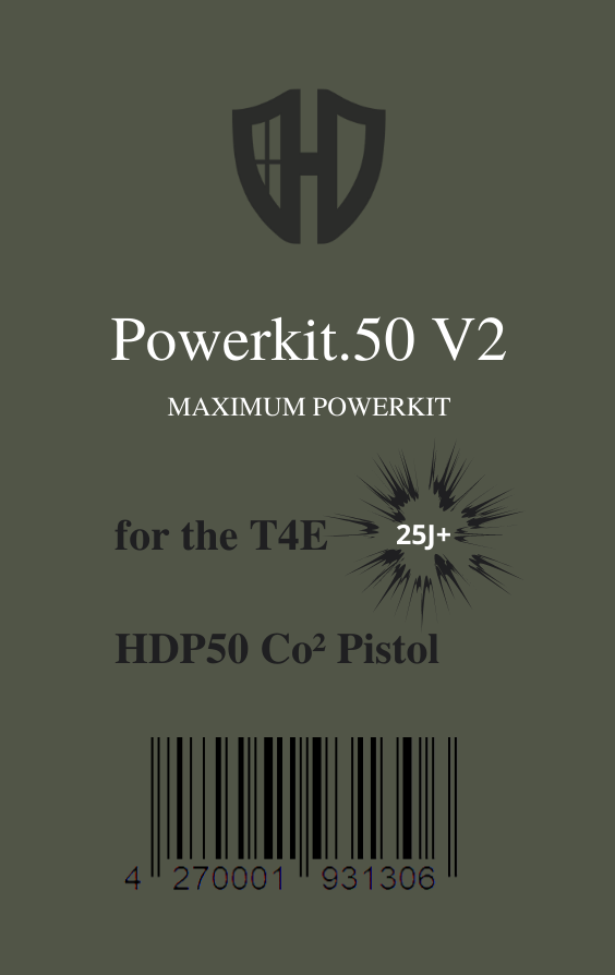 Powerkit.50 V2 para HDP50 | válvula de exportación | Potencia máxima 7,5j - 25j+