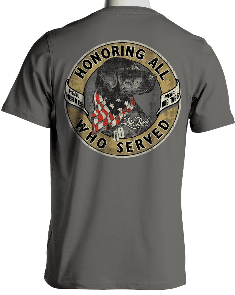 Industry Dog Tags TShirt Honoring Our Servicepeople by LaidBack