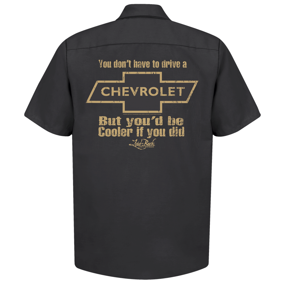 Cooler Chevy Mechanic Shirt | Chevrolet Apparel by Laid-Back USA