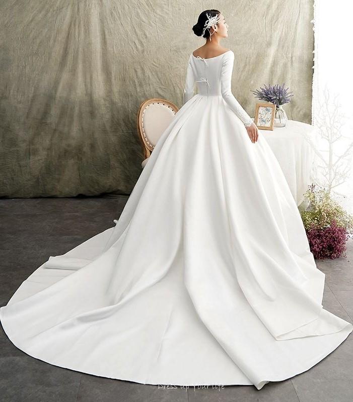 ball gown full sleeve