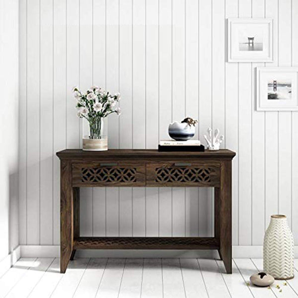 Sheesham Wood Console Table for Living Room