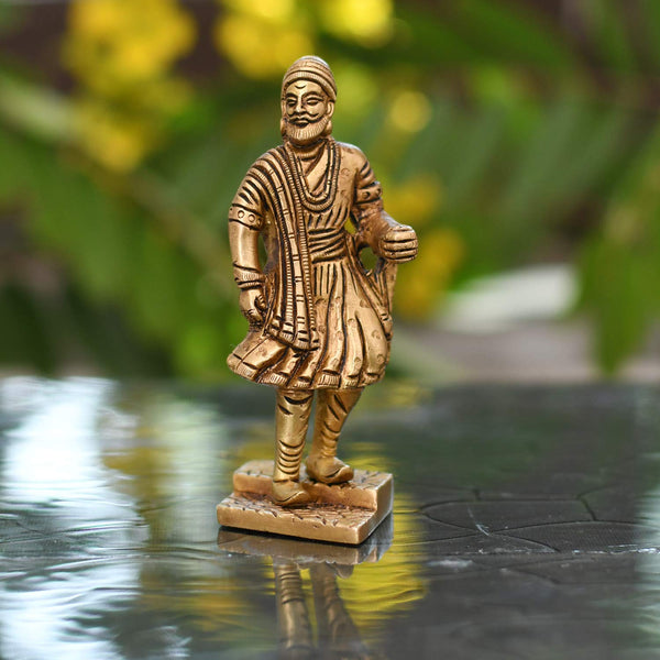 Brass Chhatrapati Shivaji Maharaj Statue