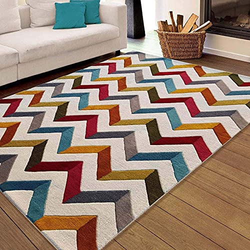 Multicolour Floral Wool Carpet