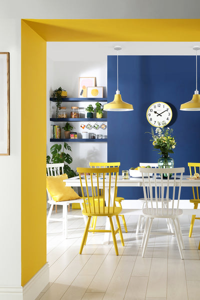 Yellow and Royal Blue Home