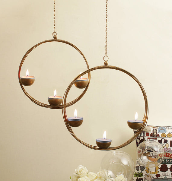 Round Nest Metal Tealight Holder