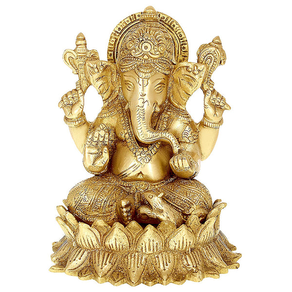 Brass Lord Ganesha Idol