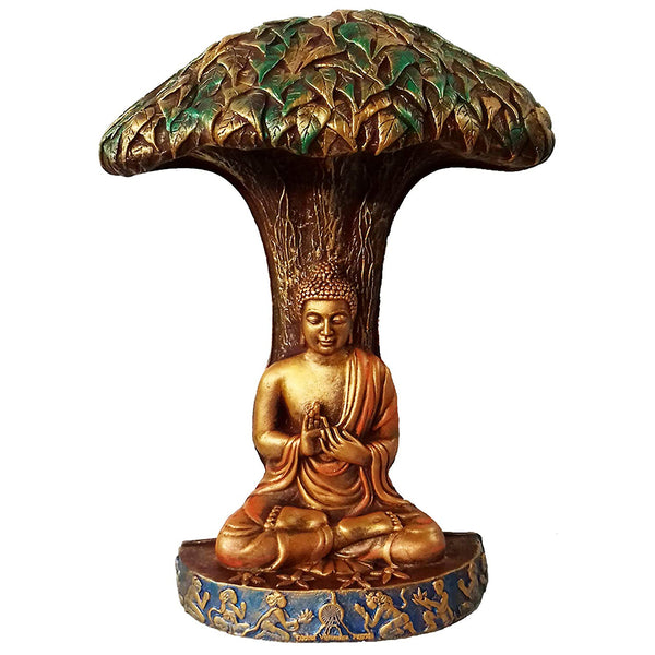 Buddha Statue with Bodhi Tree