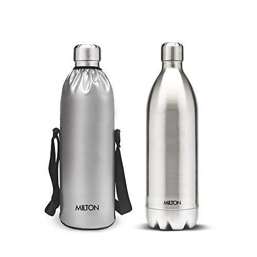 Milton Thermosteel Flip Lid Flask 1000 Milliliters Silver