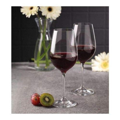 Paksh Novelty Italian Red Wine Glasses - 18 Ounce - Wine Glass Clear (Set  of 4)