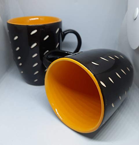 Lotum Handmade Black Matte Pure Ceramic 3d Cut Elegant Coffeemilk Mug Home Decor Lo 3858