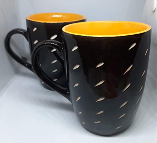 Lotum Handmade Black Matte Pure Ceramic 3d Cut Elegant Coffeemilk Mug Home Decor Lo 0560