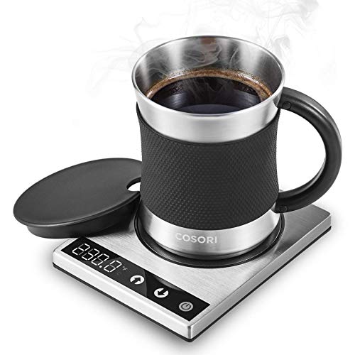 Coffee Mug Warmer with Auto Off Timer, Coffee Cup Warmer for Desk with –  Mochalino