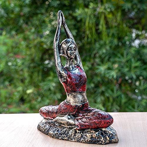 TIED RIBBONS Yoga Poses Lady Figurines Statue for Home Table Top Living  Room Hall Bedroom Shelf Decoration - Yoga Lady Statue Decorative Showpiece  - 31.5 cm Price in India - Buy TIED