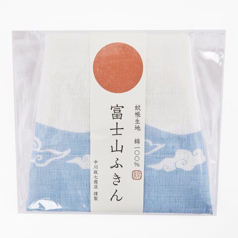 Kayaori kitchen cloth with Mt Fuji pattern from Nara, Japan