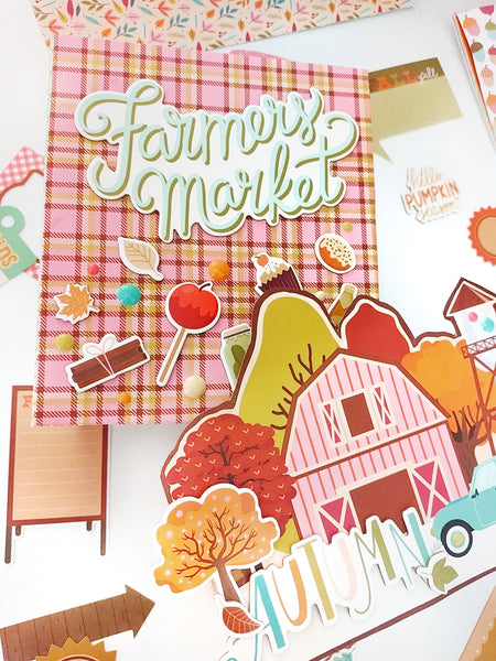 Tutorial álbum scrapbooking otoño