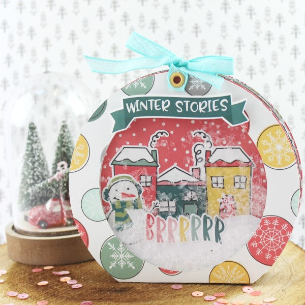 MINI ALBUM IN THE SHAPE OF A SNOW GLOBE