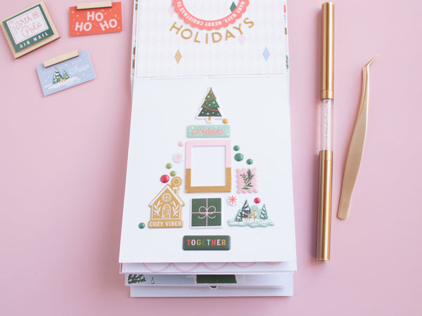 tutorial scrapbooking navidad