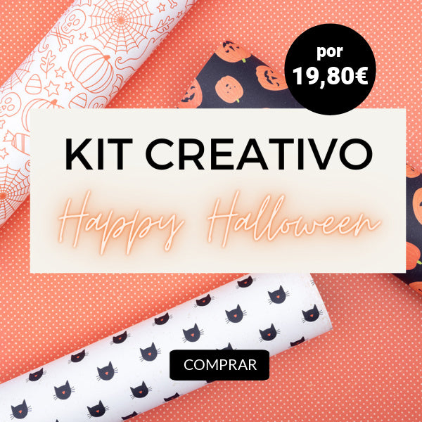 kit creativo scrapbooking halloween