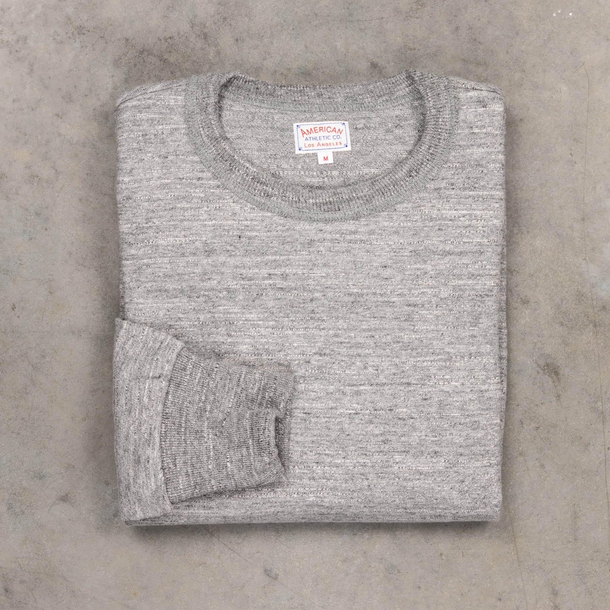 The Real McCoy's Athletic L/S T-shirt / Loopwheel Gray