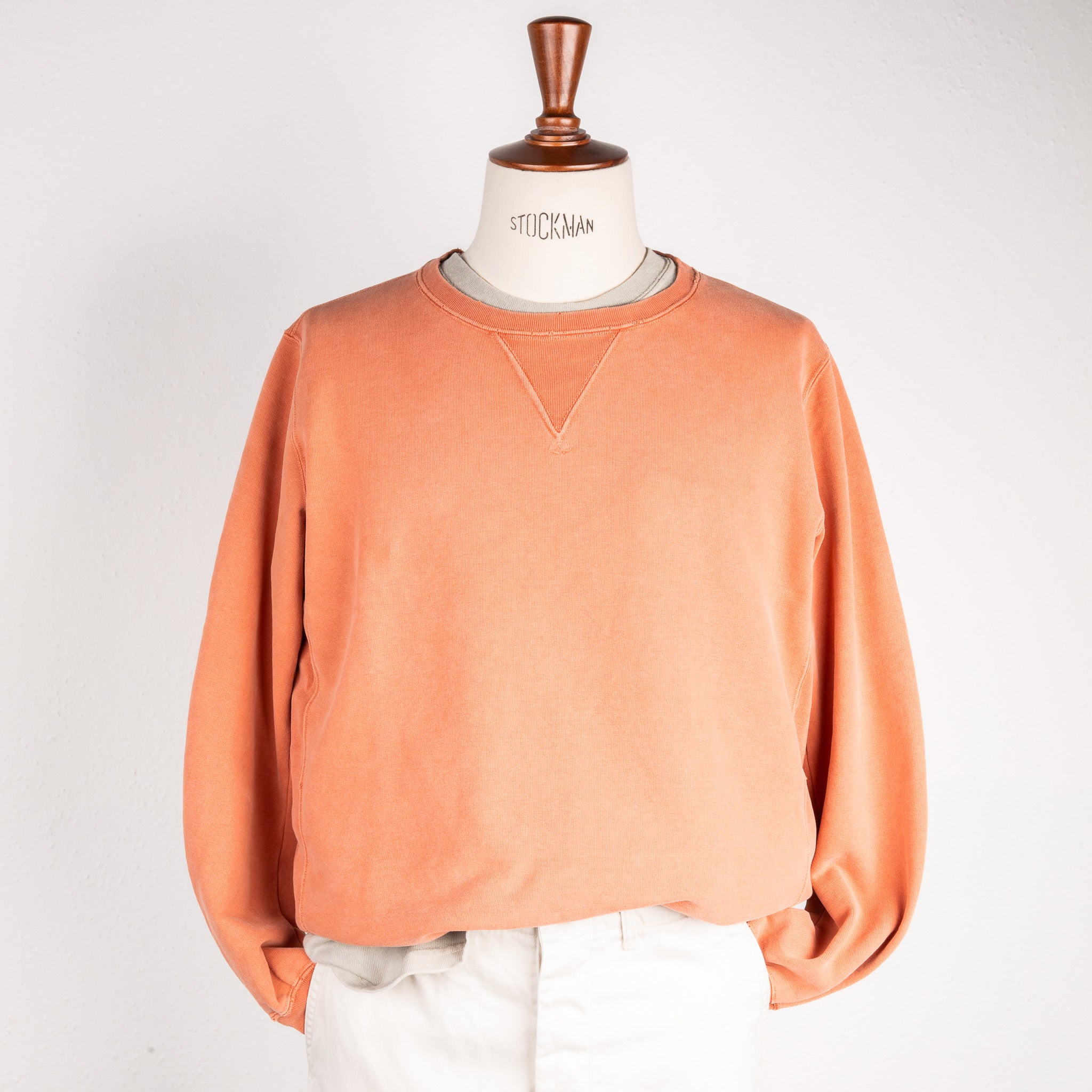 Remi Relief Special Finish Sweat Crew Neck Faded Orange