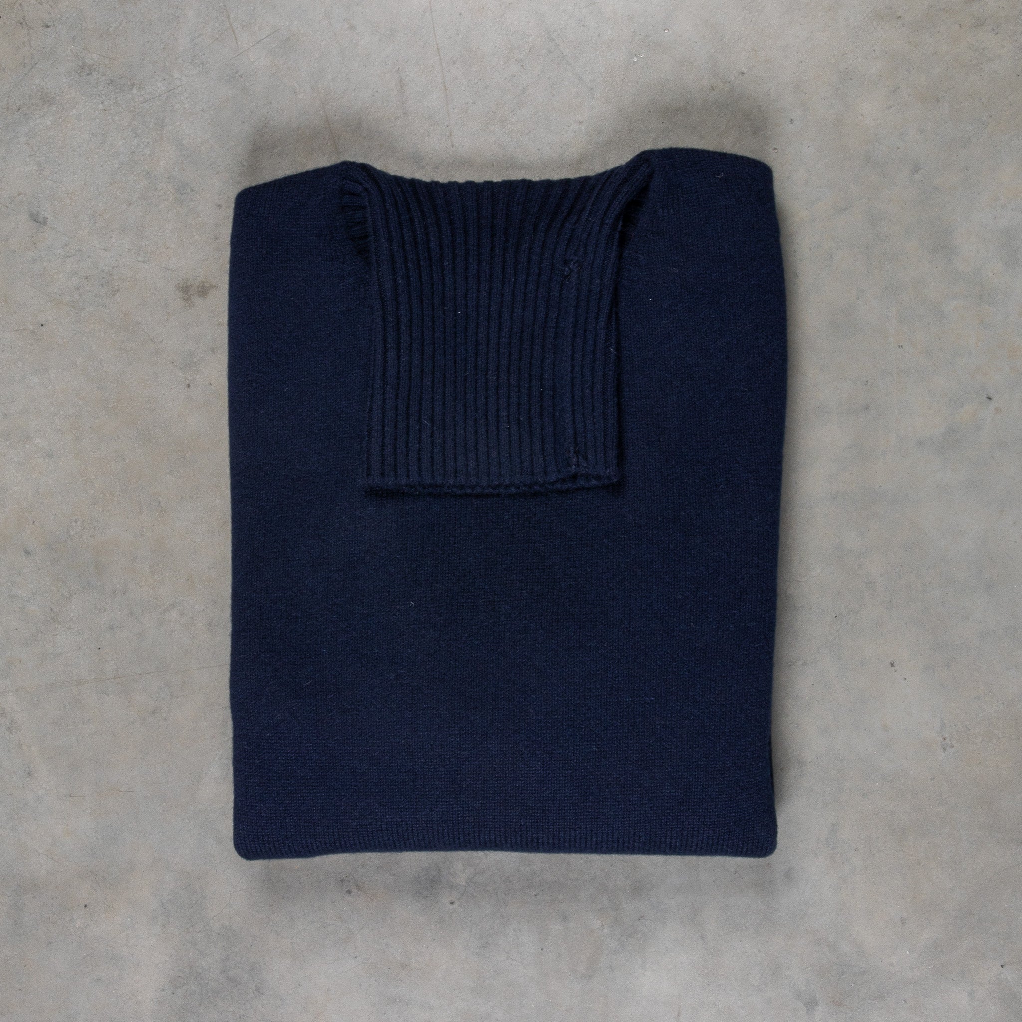 Drumohr Cashmere Dolcevita Turtleneck Navy Blue