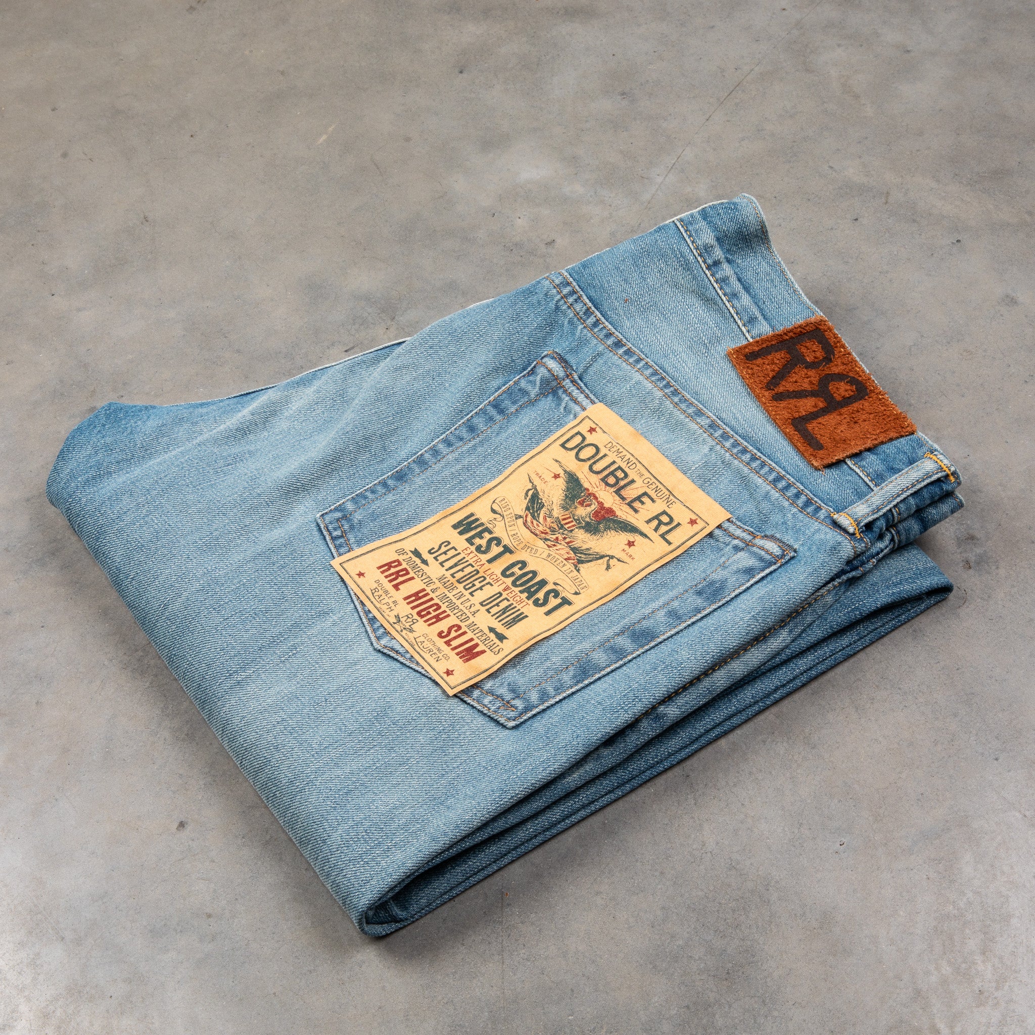 販売品 070180○ RRL DOUBLE RL SLIM NARROW セルビッチ | mbuild.au