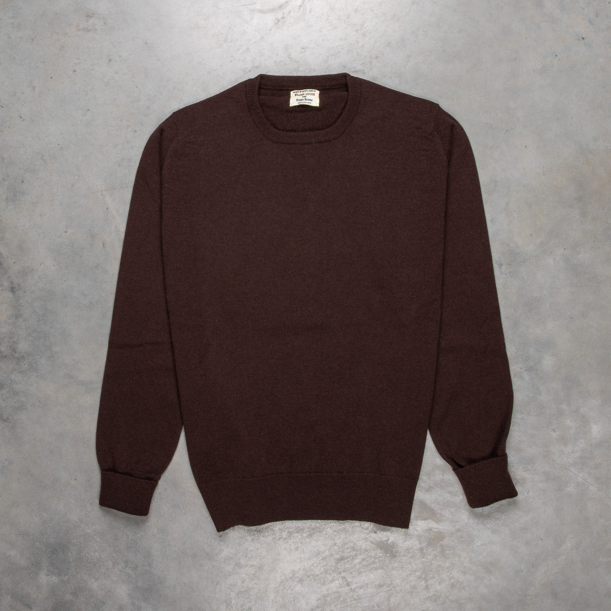 William Lockie Oxton Cashmere Crew Neck Ebony