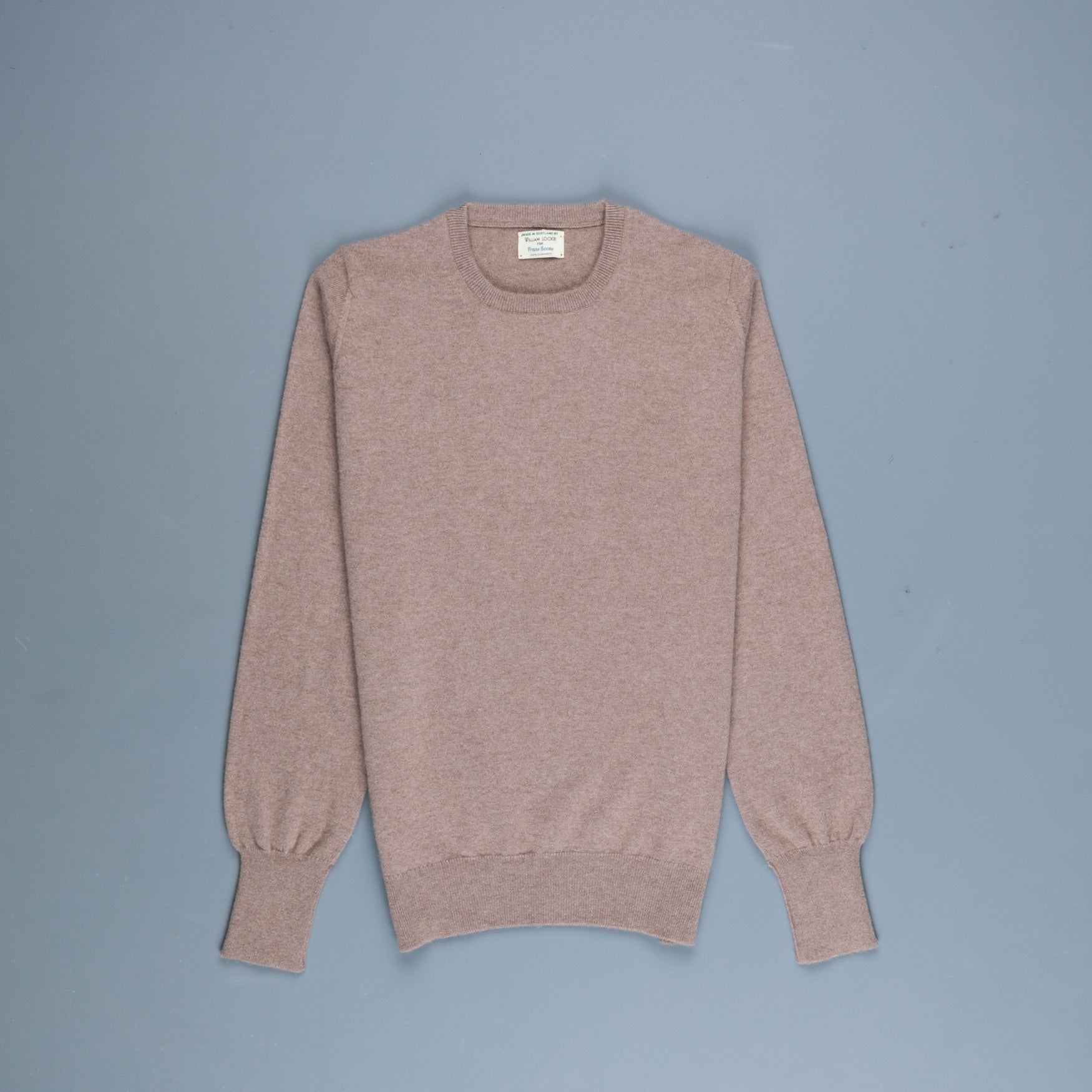 William Lockie Oxton Cashmere Crew Neck Dormouse