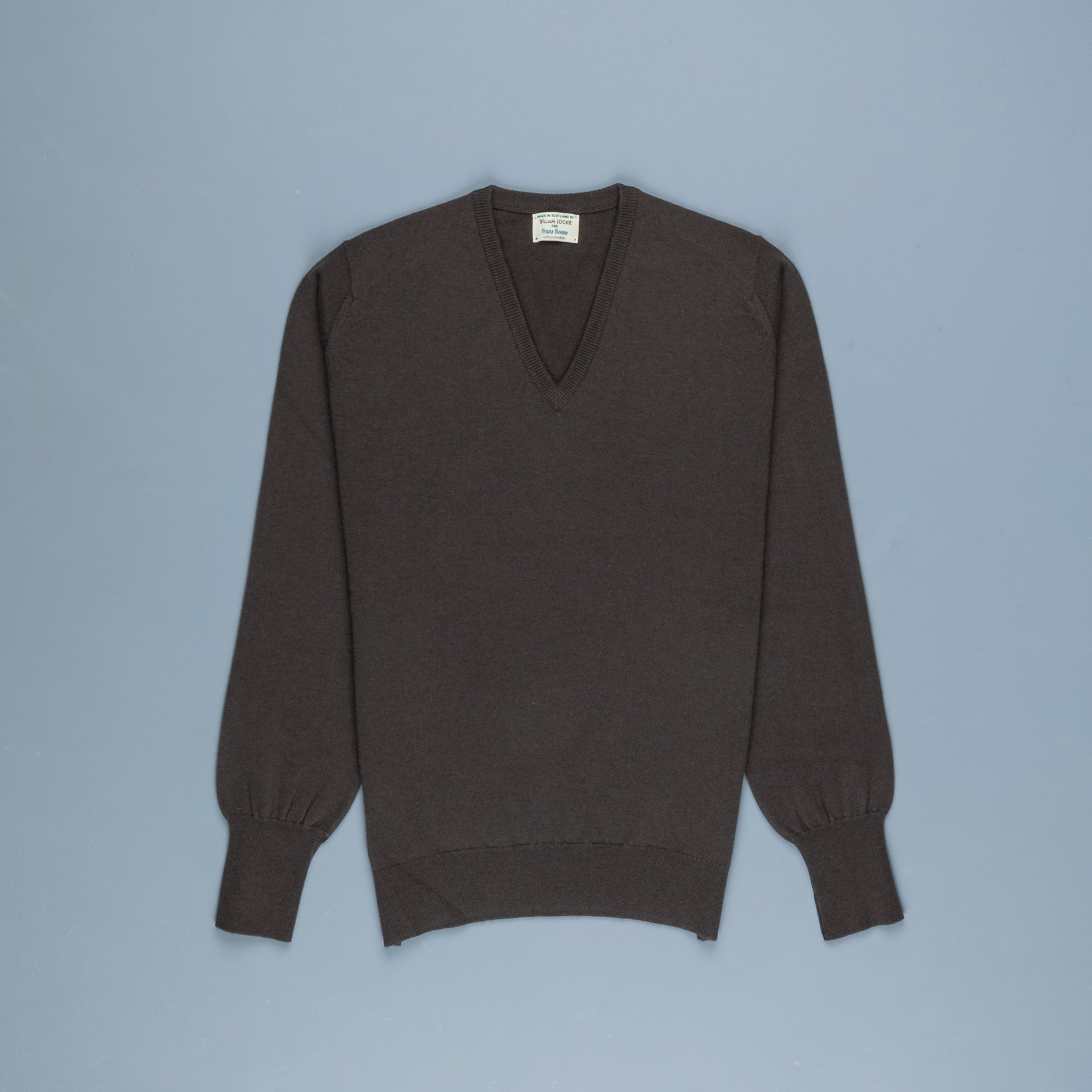 William Lockie Oxton Cashmere V-Neck Scout