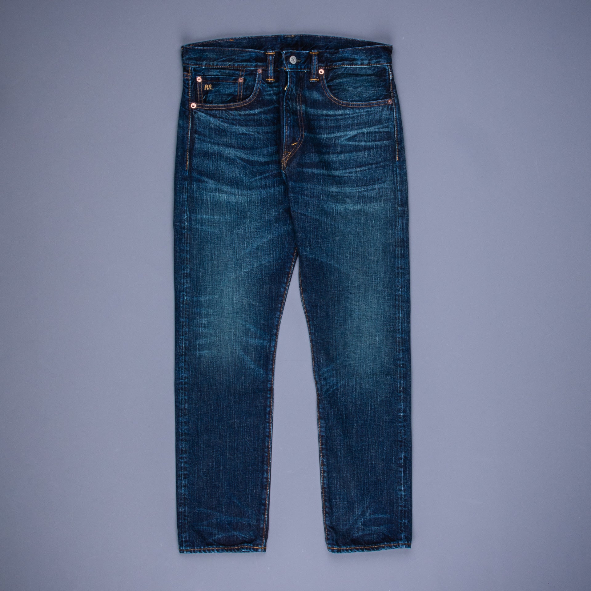 RRL High Slim Jeans Bayview wash