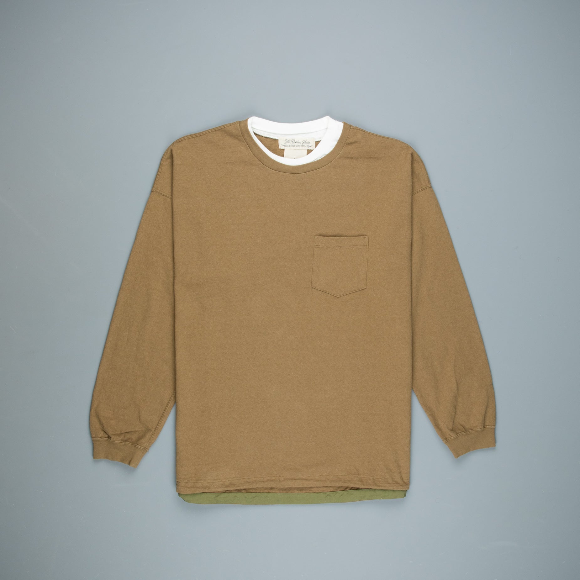 Remi Relief Heavy Cotton Double Neck LS Tee Khaki