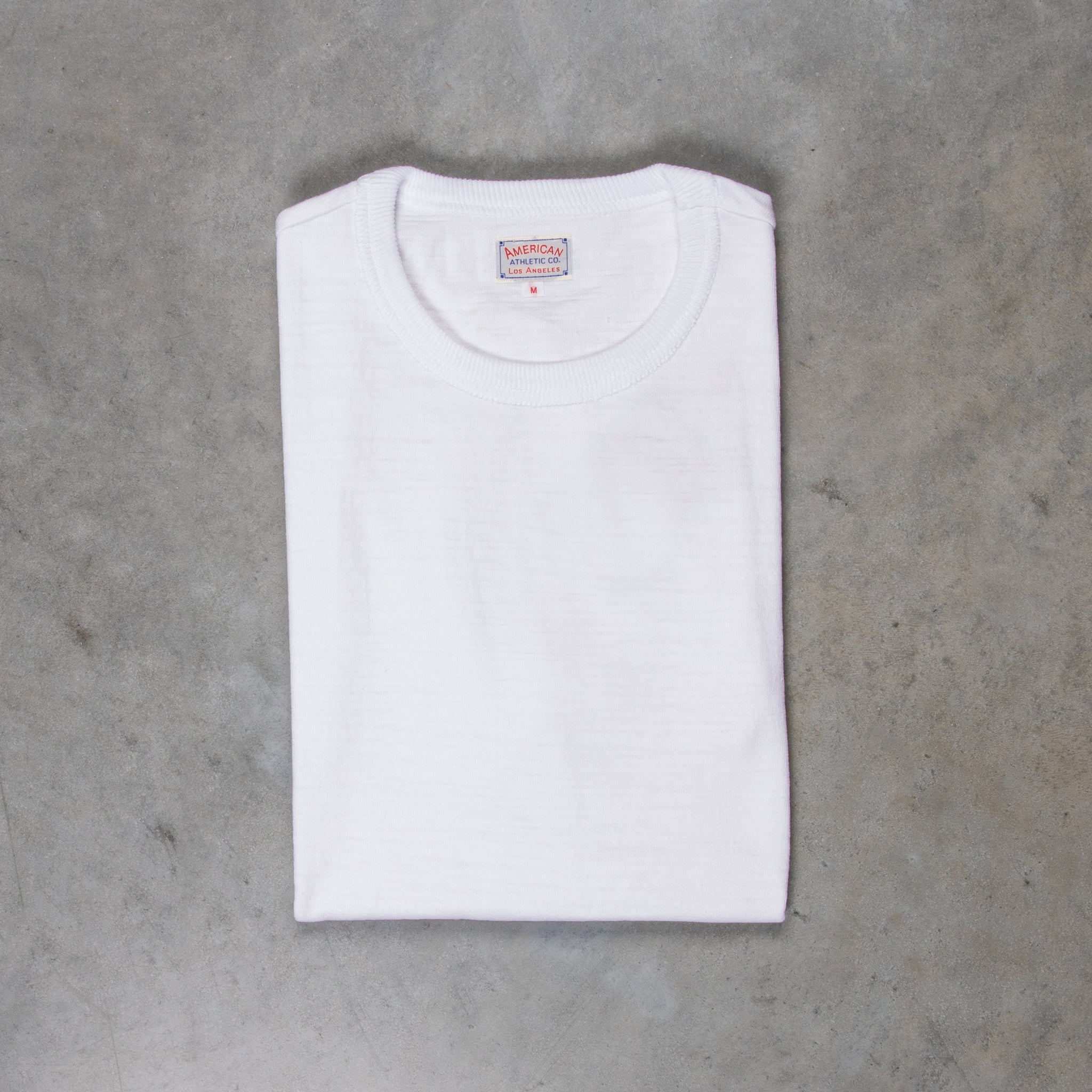 The Real McCoy's Athletic Loopwheel T-Shirt White