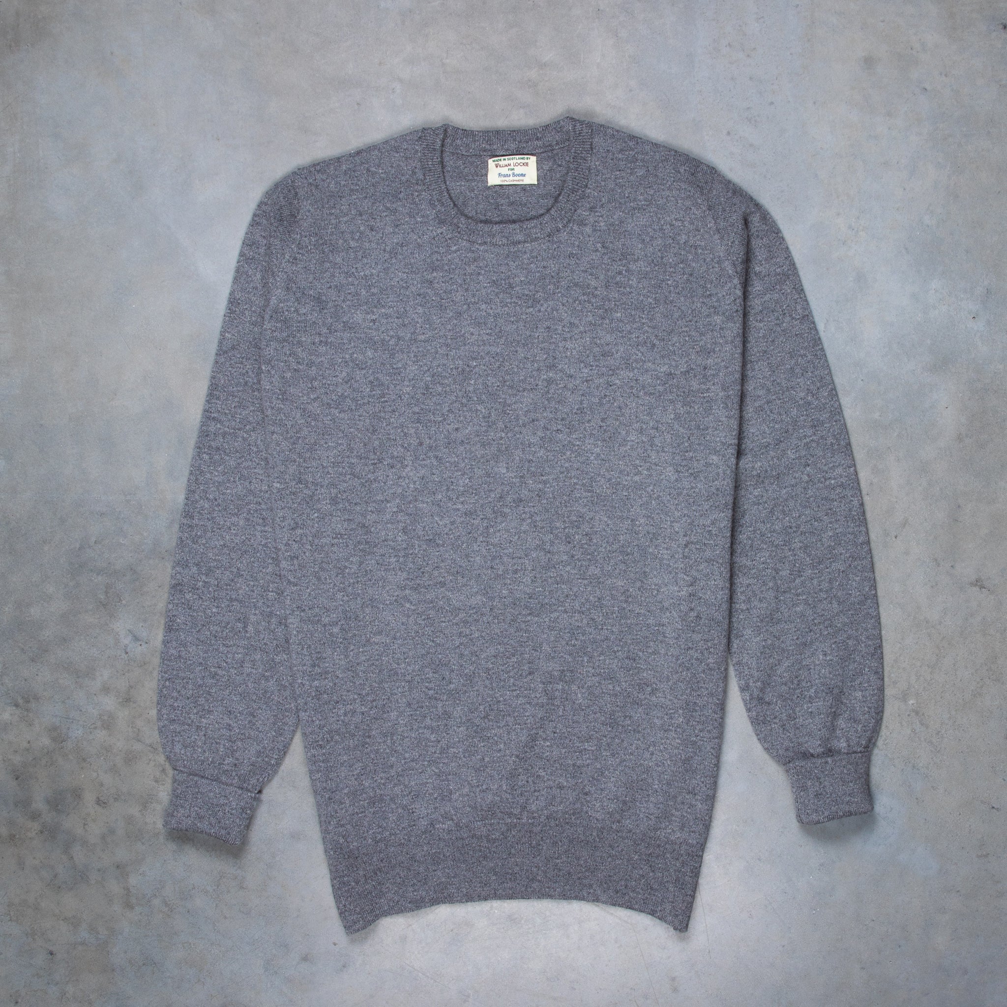 William Lockie Oxton cashmere Crew neck Dolomite Heron