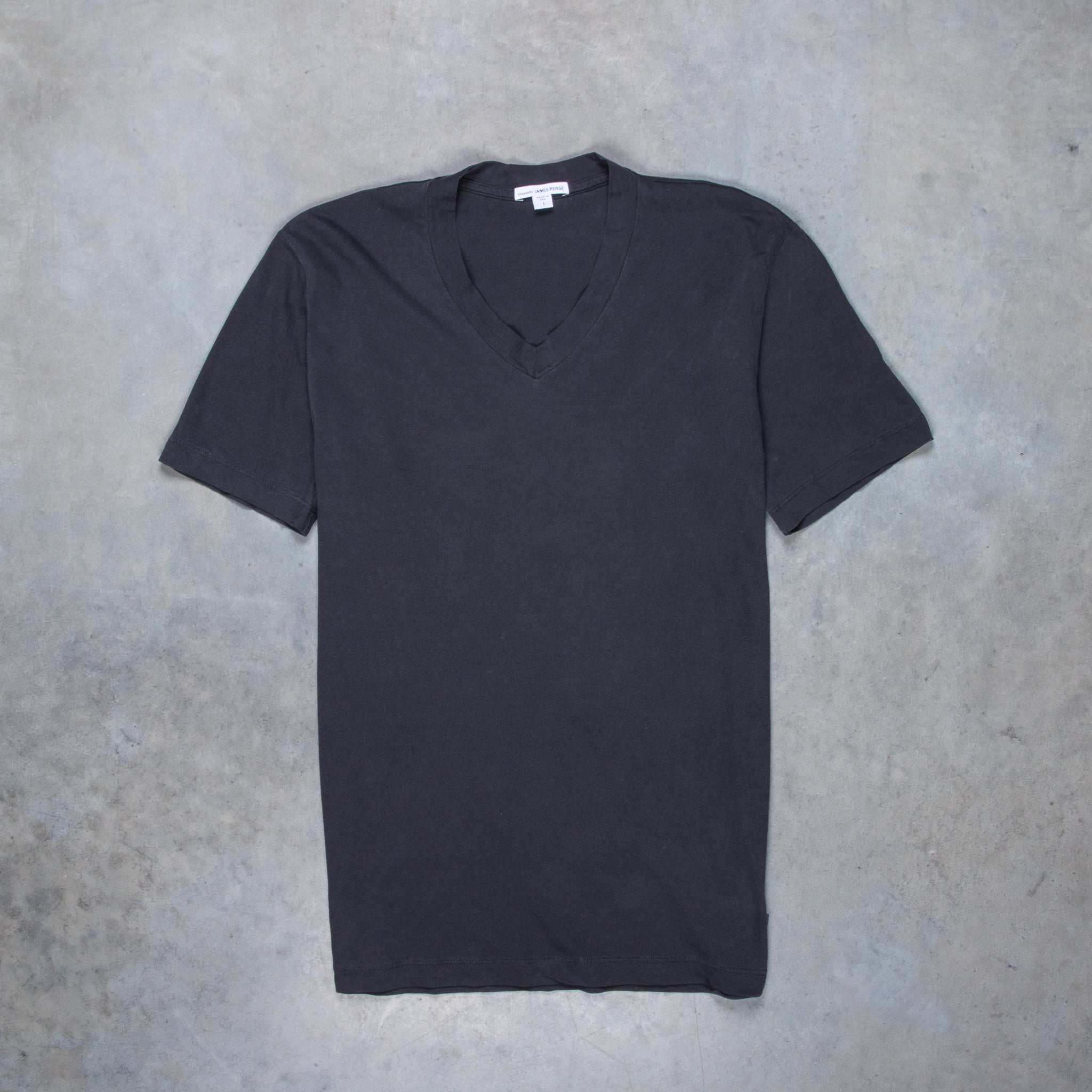 James Perse V Neck Tee Carbon