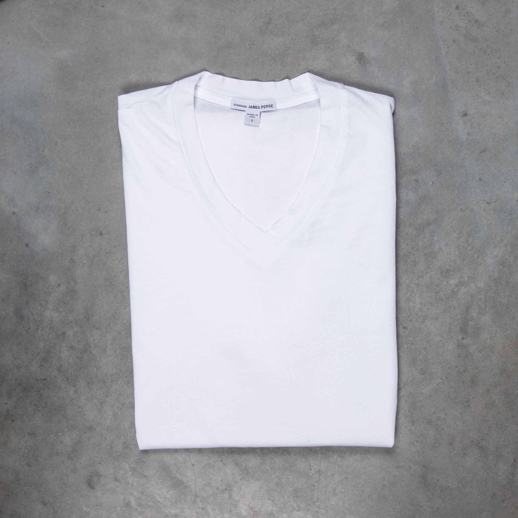 James Perse  V neck tee White