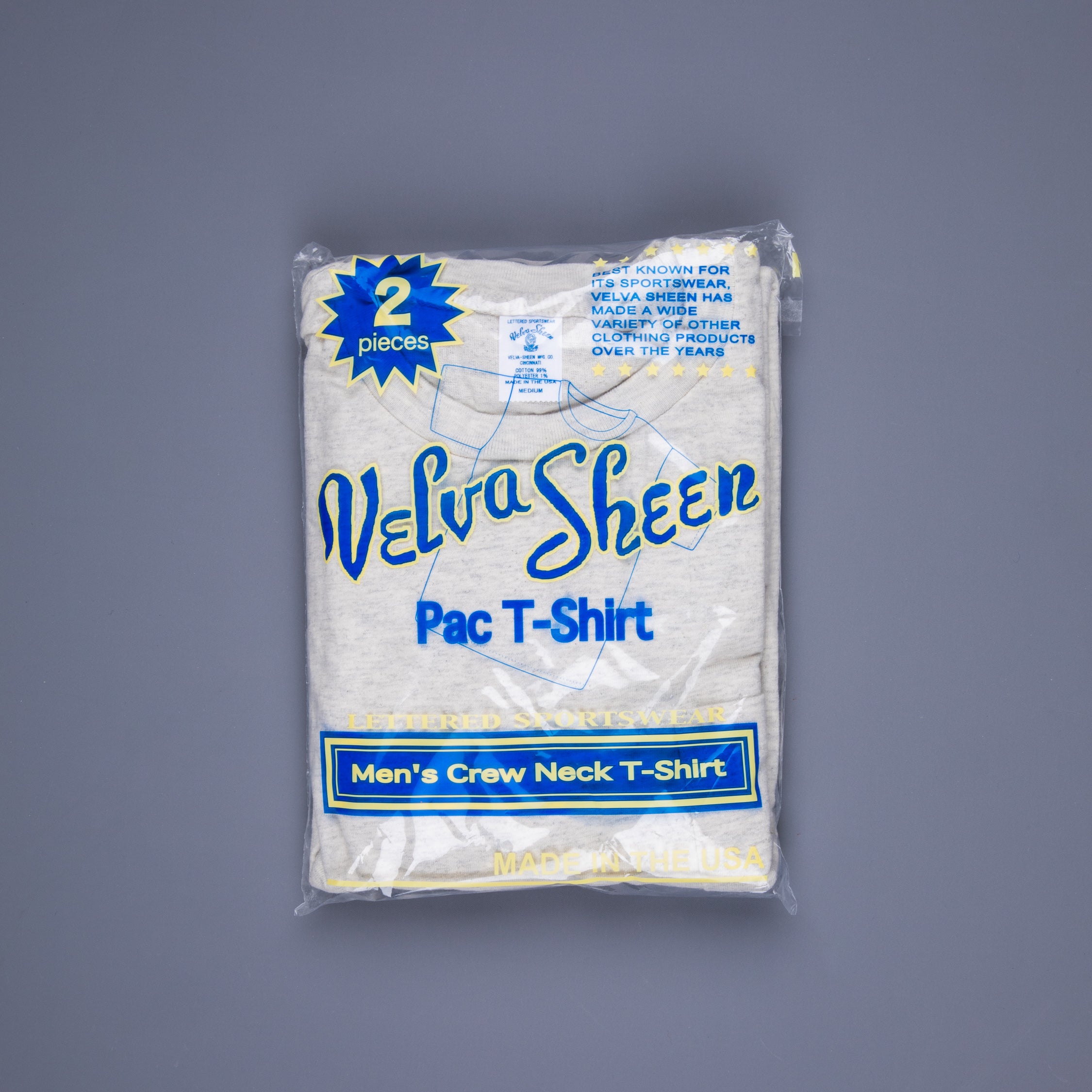 Velva Sheen 2 pack pocket tee 2 oatmeal