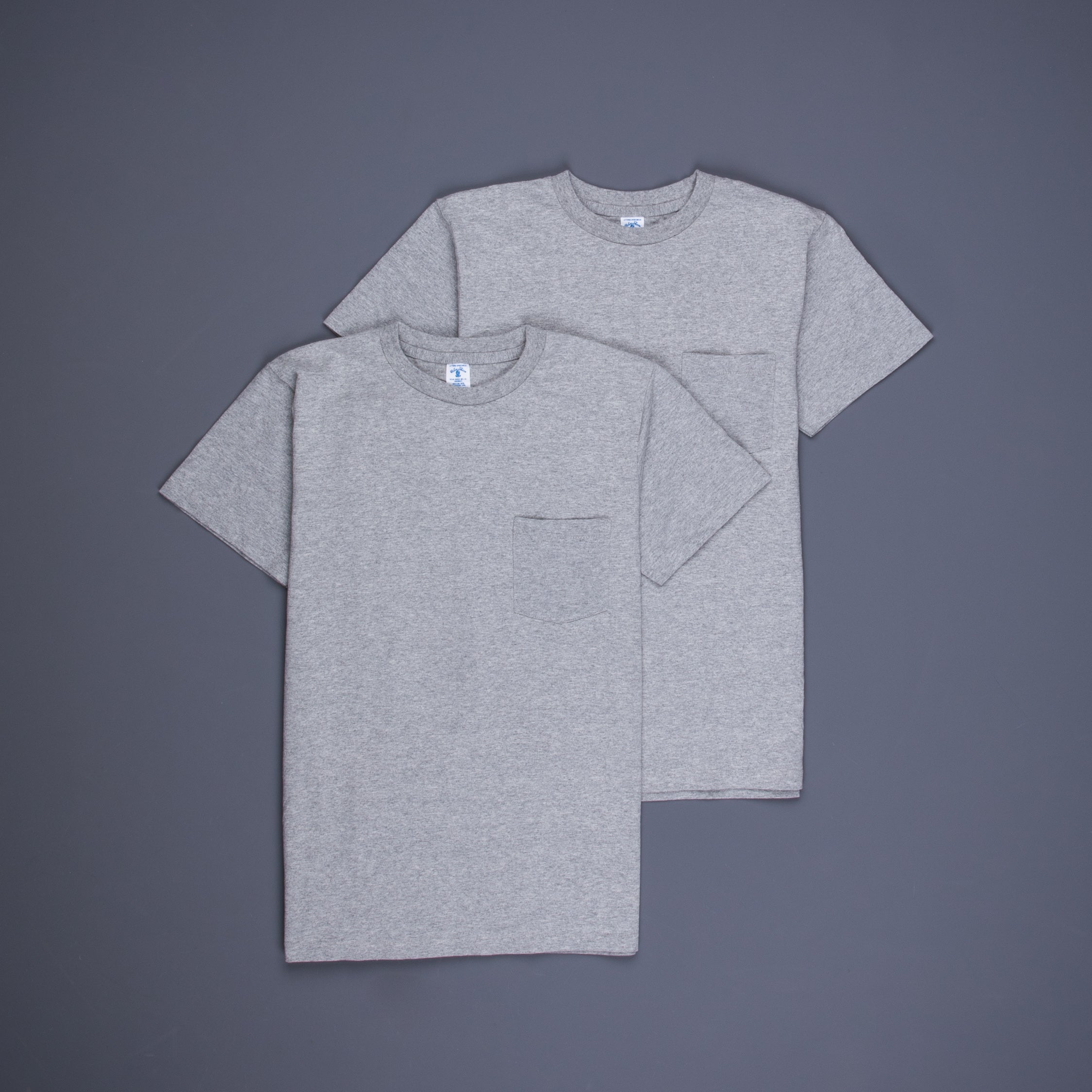 Velva Sheen 2 pack pocket tee 2 grey