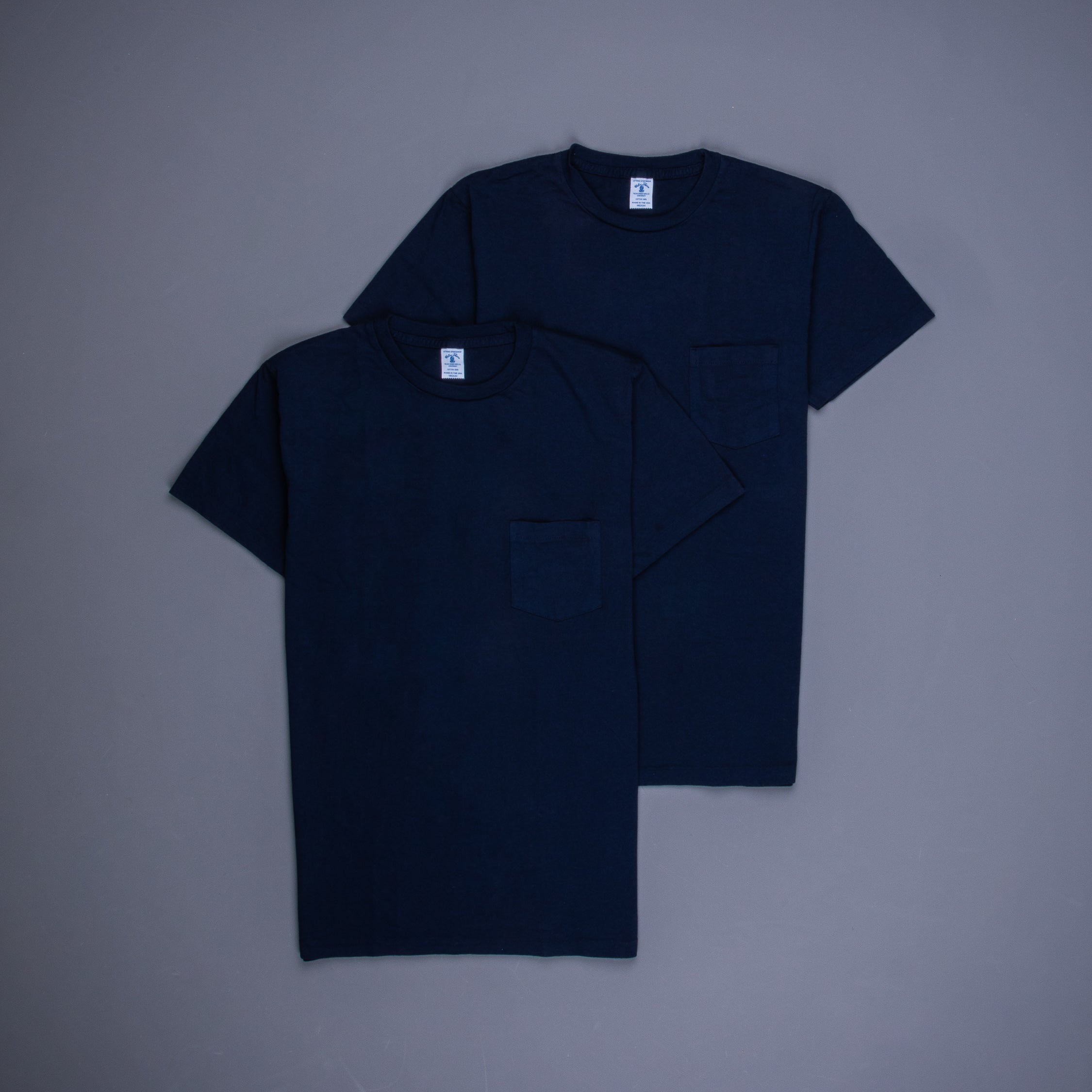 Velva Sheen 2-Pack Pocket Tee's navy